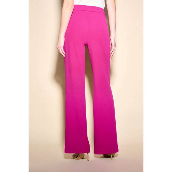 NEW JOSEPH RIBKOFF scuba crepe wide leg pants in opulence - Picture 3 of 3